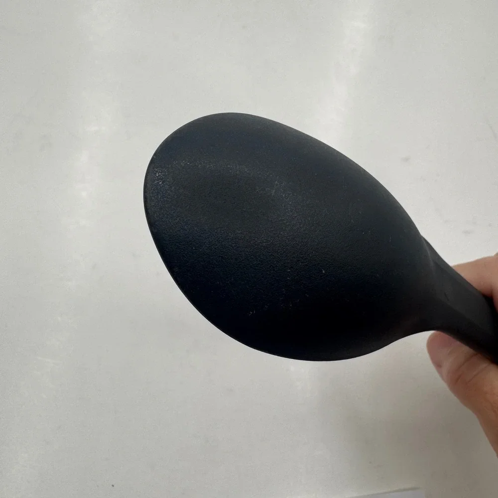 Rubbermaid Black Nylon Mixing Spoon Heat Resistant Kitchen Utensil 1973 4 Vtg